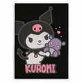 Imagen 1 - Manta Franela Kuromi Hello Kitty 110X150cm