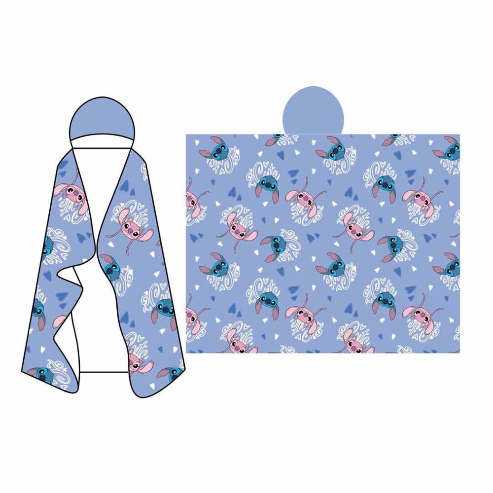 Imagen 1 - Manta Coralina Capucha Stitch Disney 120X150cm