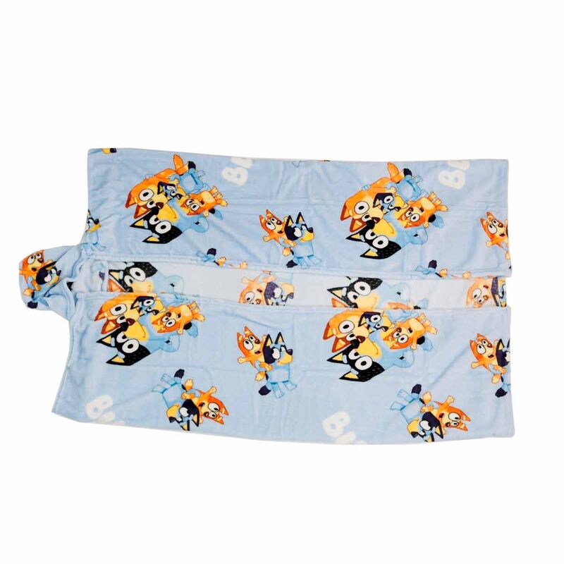 Imagen 2 - Manta Coralina Capucha Bluey 120X150cm