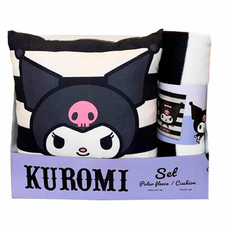 Imagen 1 - Set Manta Polar + Cojin Kuromi Hello Kitty