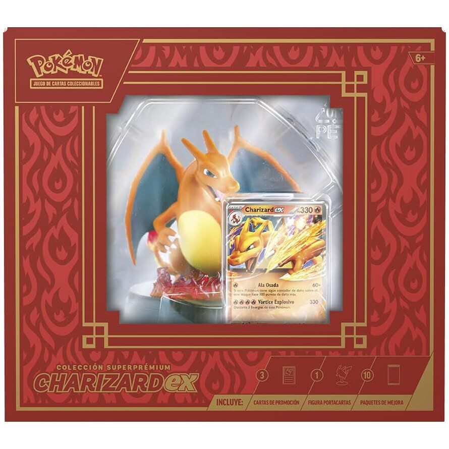 Imagen 3 - Estuche Juego Cartas Coleccionables Charizard Pokemon Español