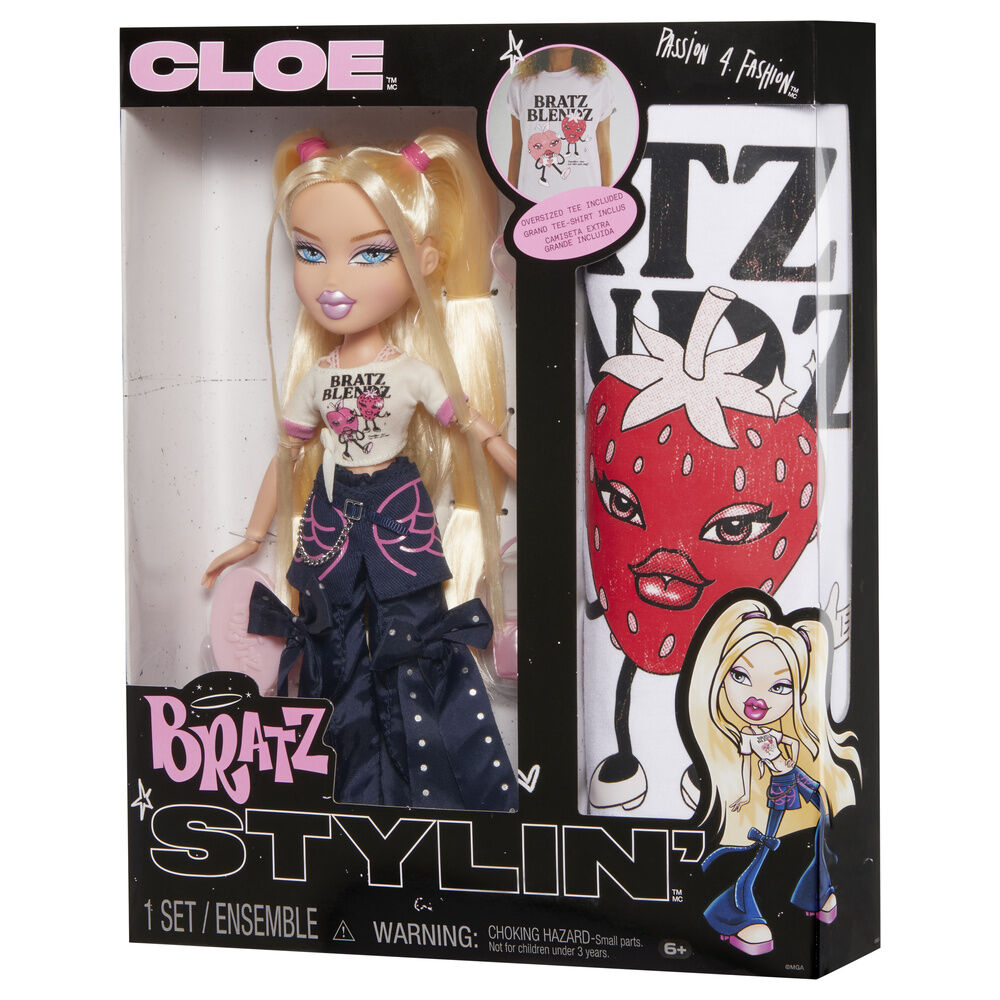 Imagen 1 - Muñeca Cloe Stylin + Camiseta Bratz