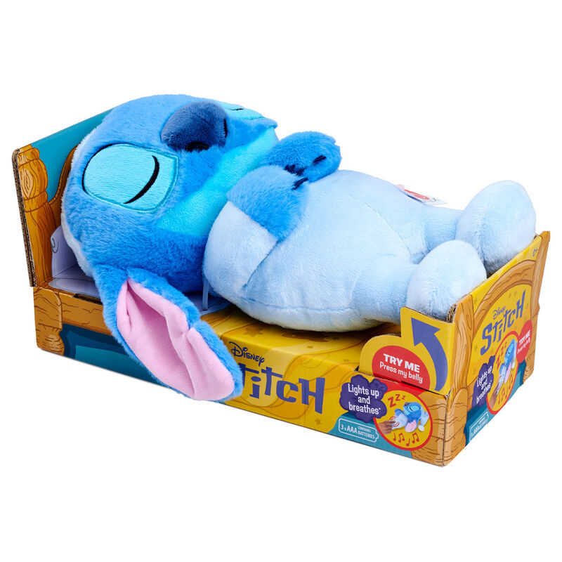 Imagen 4 - Peluche Stitch Dormilon Disney 31Cm Sonido