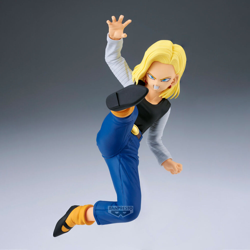 Imagen 2 - Set 2 Figures Android 18 &#38; Mr. Satan Match Makers Dragon Ball Z 11-8Cm
