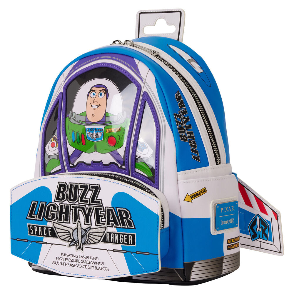 Imagen 2 - Mochila Buzz Lightyear 30Th Anniversary Toy Story Disney Pixar Loungefly 26Cm