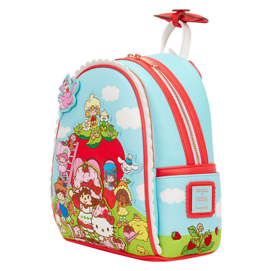 Imagen 2 - Mochila Shortcake Scented Hello Kitty & Friends X Strawberry Loungefly 26Cm