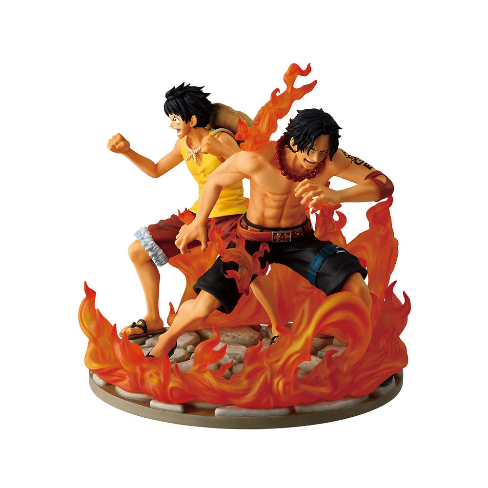 Imagen 1 - Figura Ichibansho Ace & Luffy Dramatic Memories One Piece 15Cm