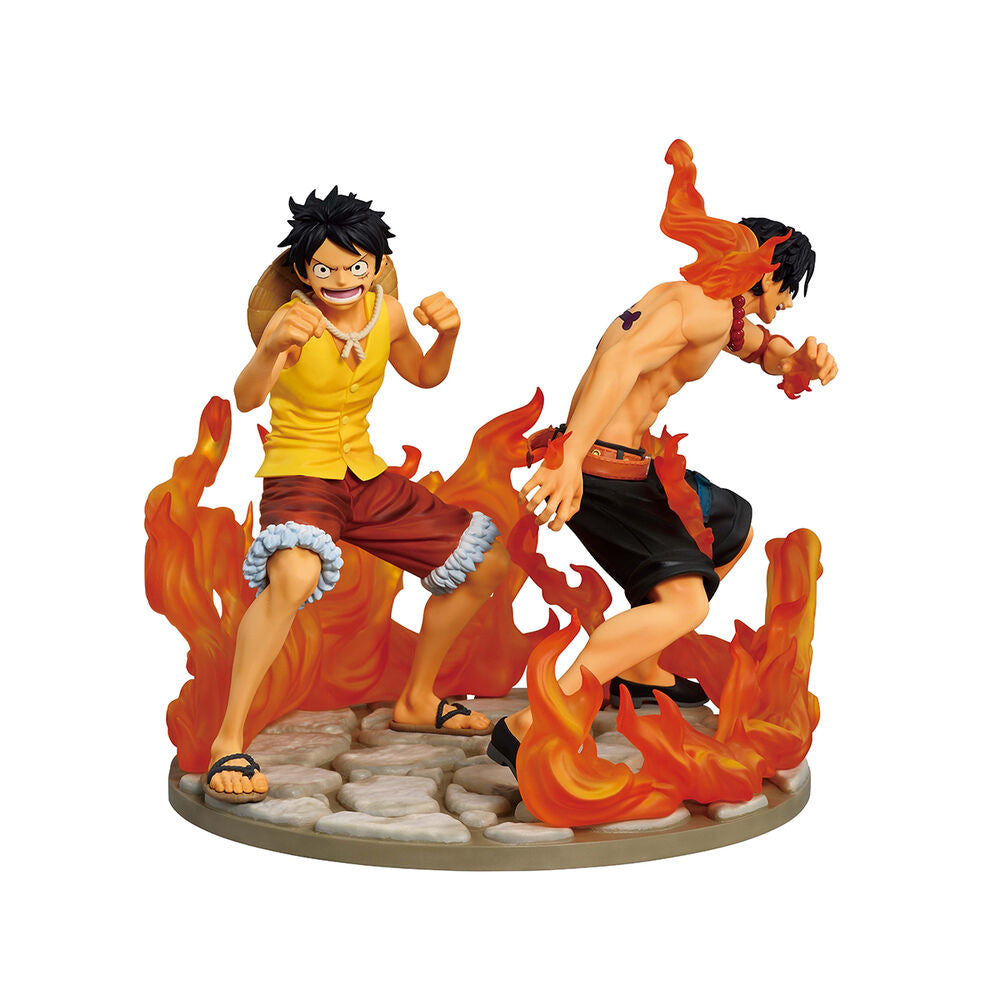 Imagen 2 - Figura Ichibansho Ace & Luffy Dramatic Memories One Piece 15Cm