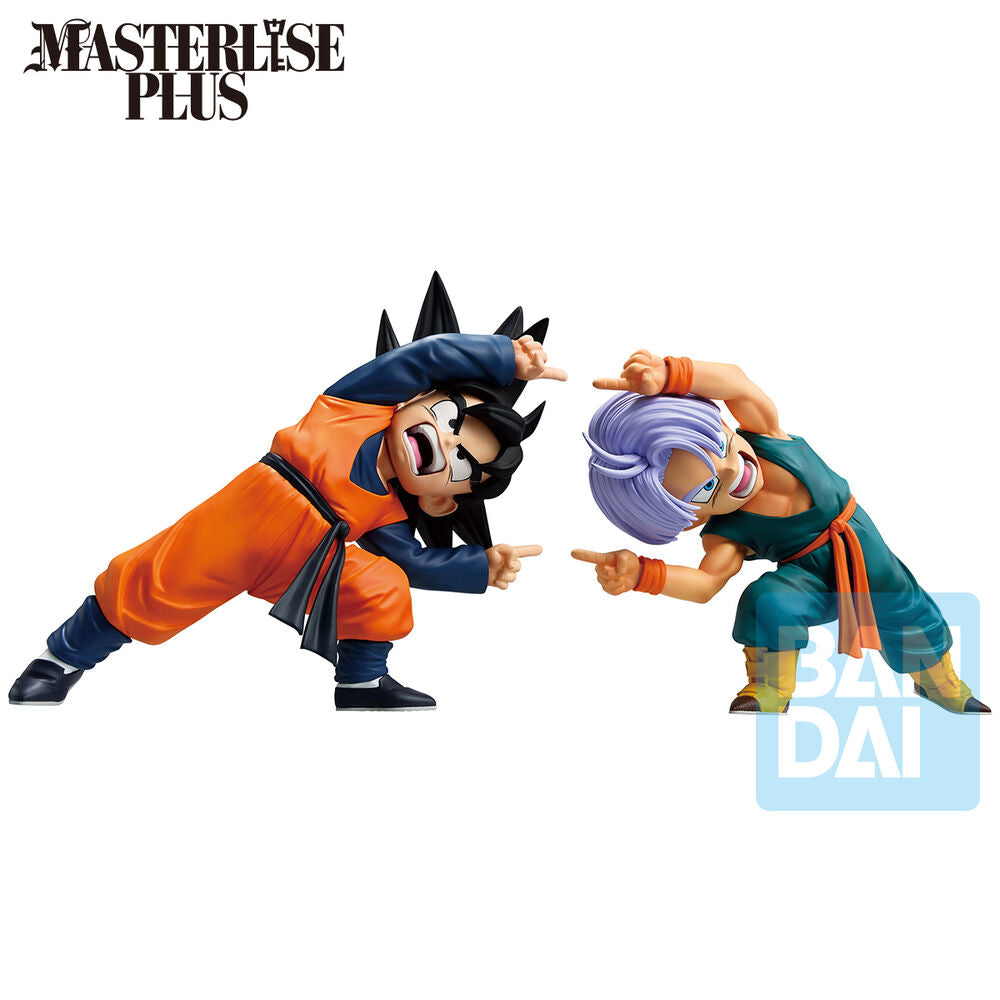 Imagen 3 - Set 2 Figuras Ichibansho Masterlise Son Goten & Trunks Battle Of Super Saiyan Dragon Ball Z 9Cm