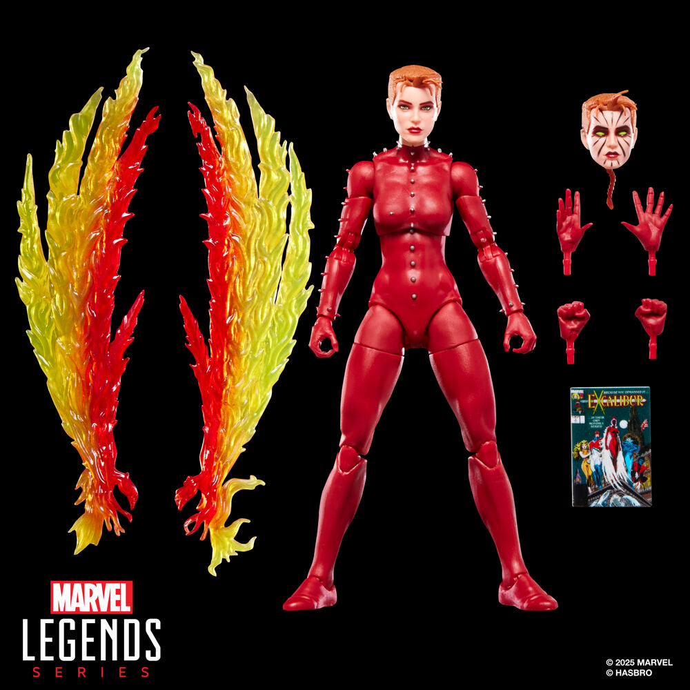 Imagen 11 - Figura Phoenix Rachel Summers Excalibur Marvel Legends Series 15Cm