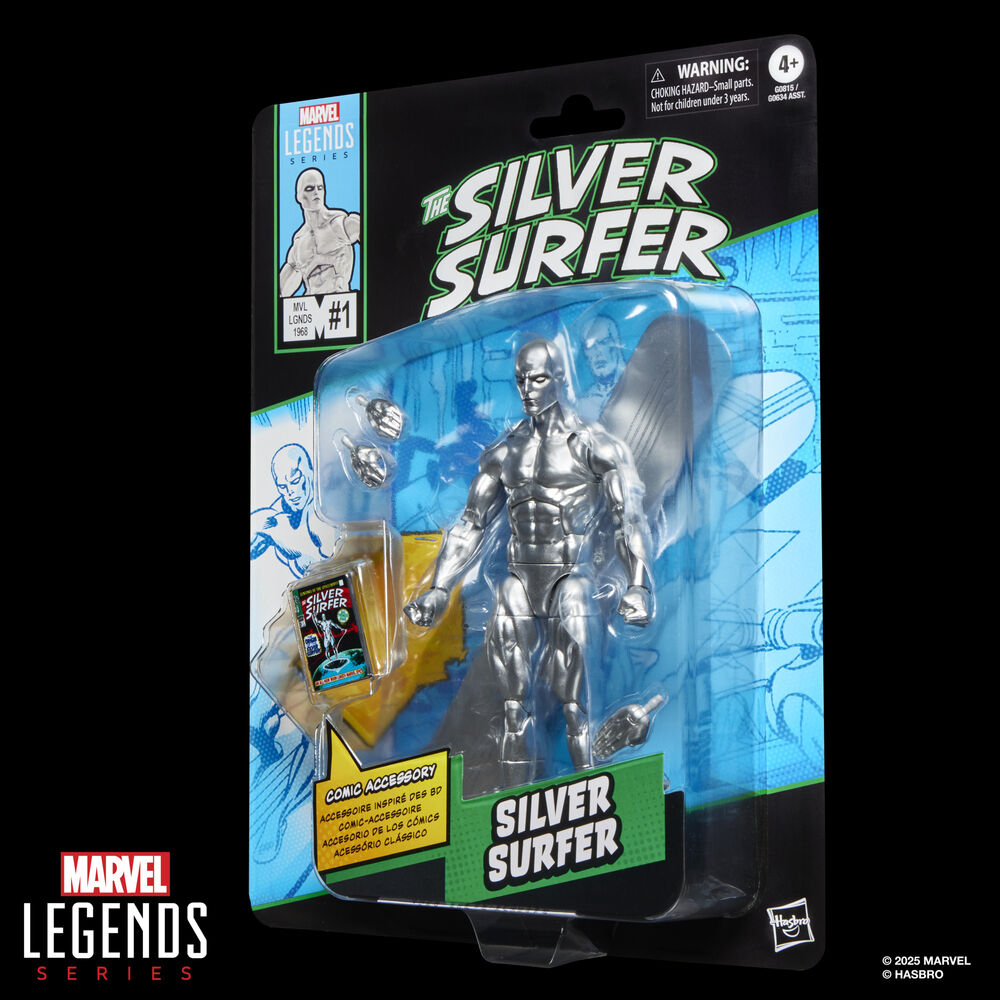 Imagen 6 - Figura Estela Plateada The Silver Surfer Marvel Legends Series 15Cm