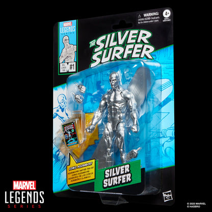 Imagen 6 - Figura Estela Plateada The Silver Surfer Marvel Legends Series 15Cm