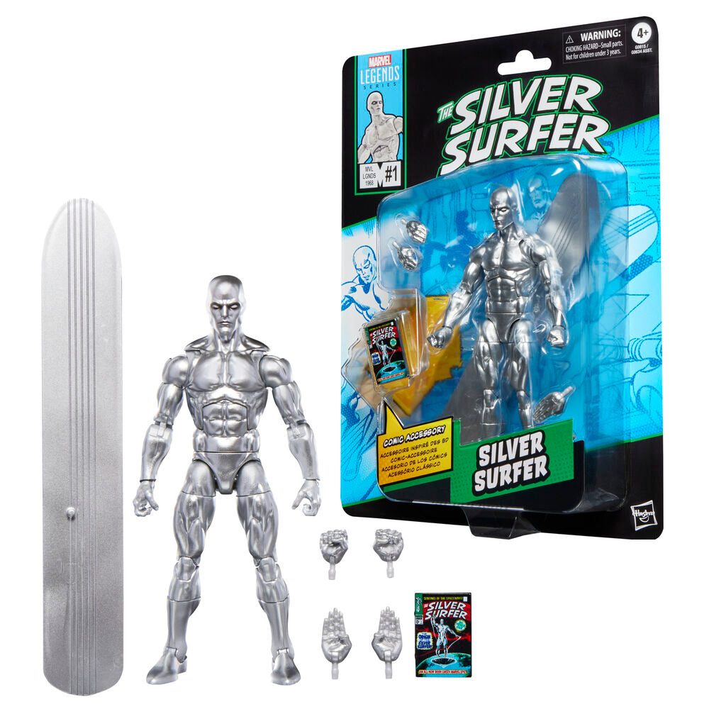 Imagen 11 - Figura Estela Plateada The Silver Surfer Marvel Legends Series 15Cm