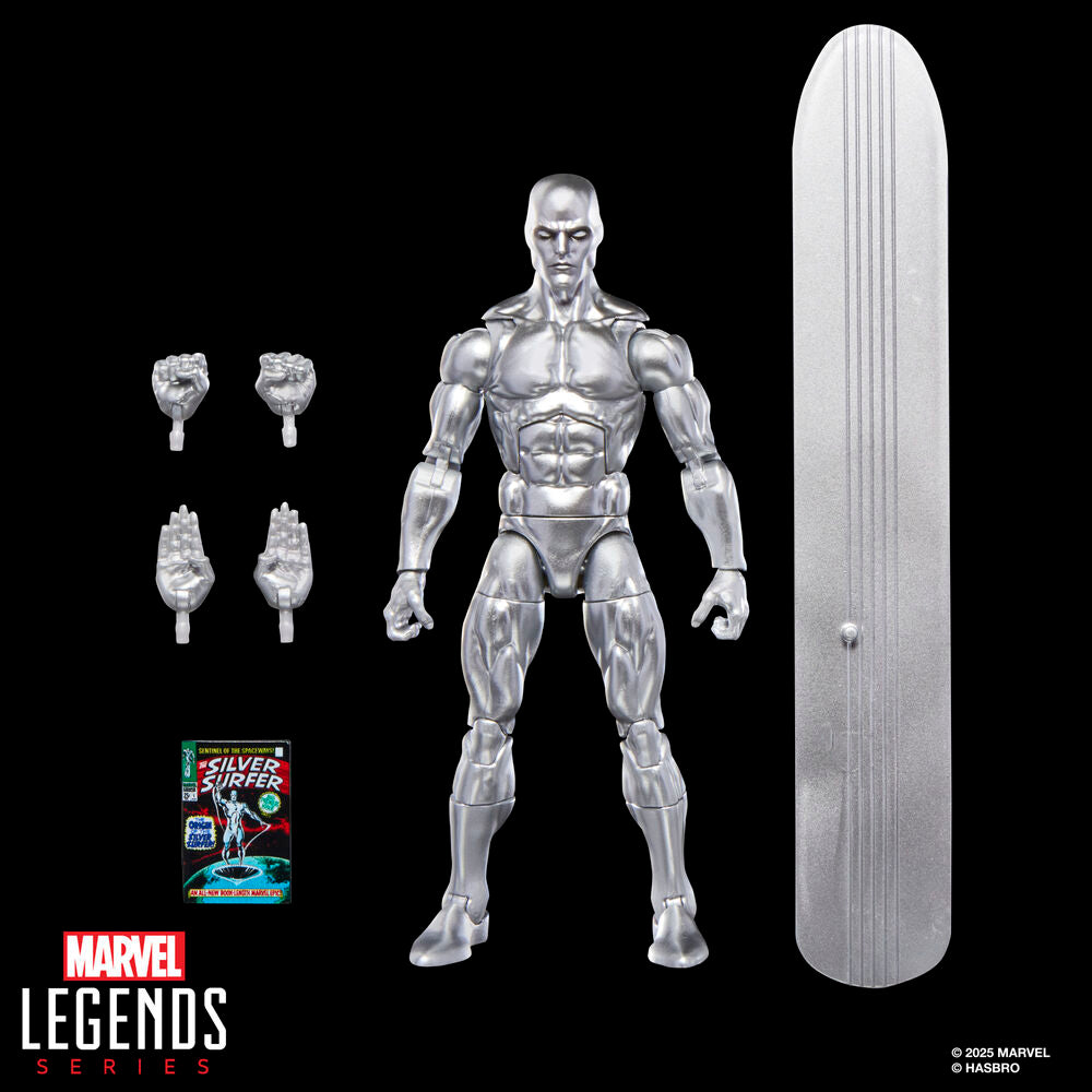 Imagen 12 - Figura Estela Plateada The Silver Surfer Marvel Legends Series 15Cm