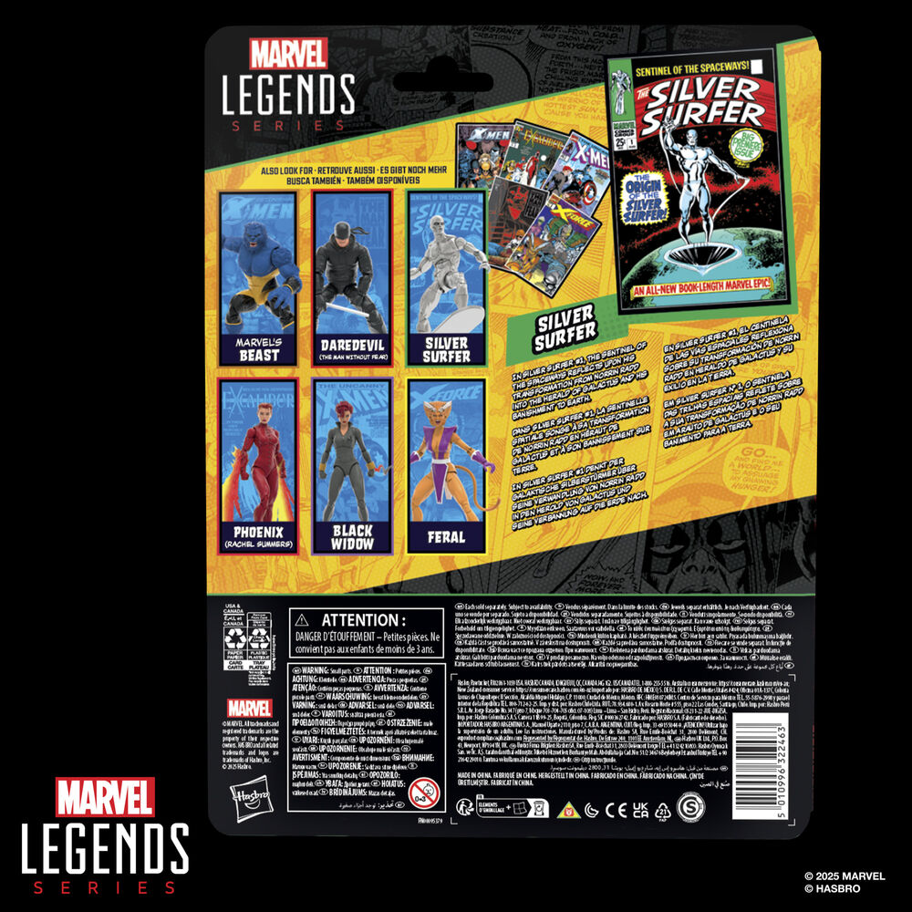 Imagen 13 - Figura Estela Plateada The Silver Surfer Marvel Legends Series 15Cm