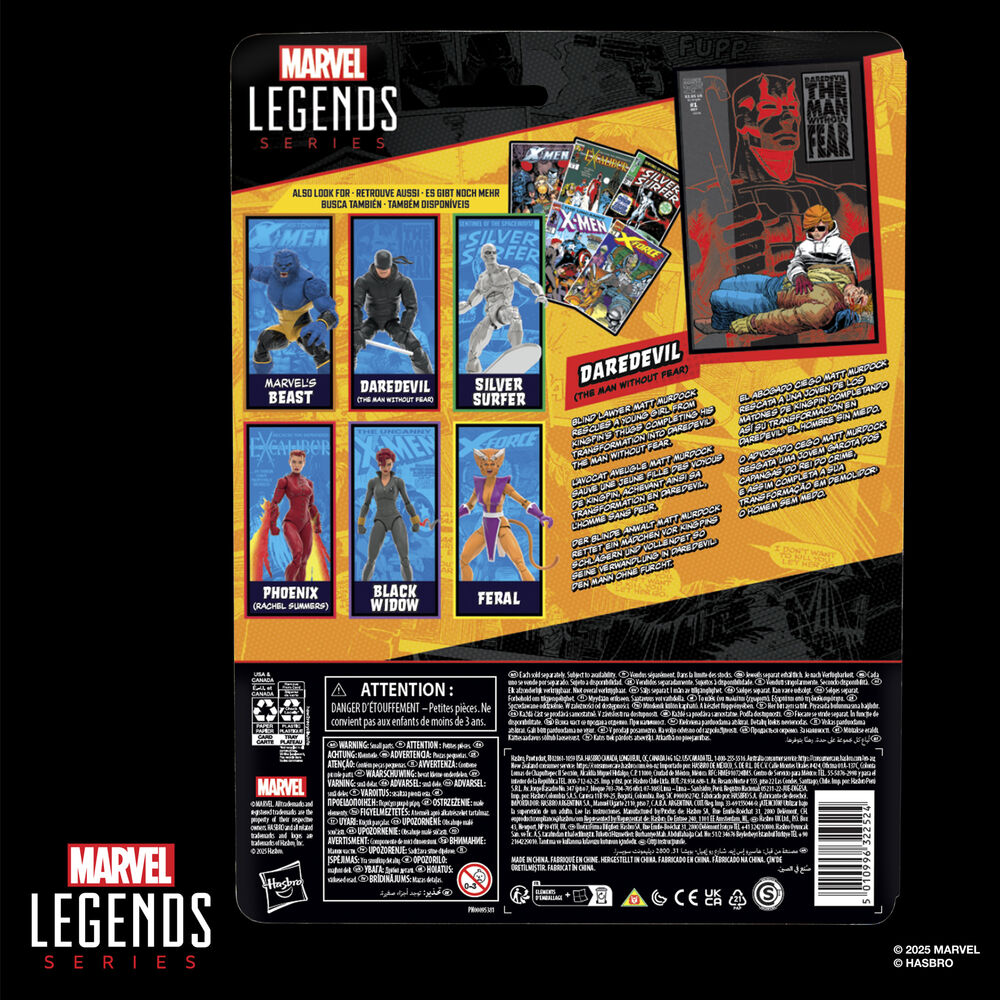 Imagen 3 - Figura Daredevil The Man Without Fear Daredevil Marvel Legends Series 15Cm