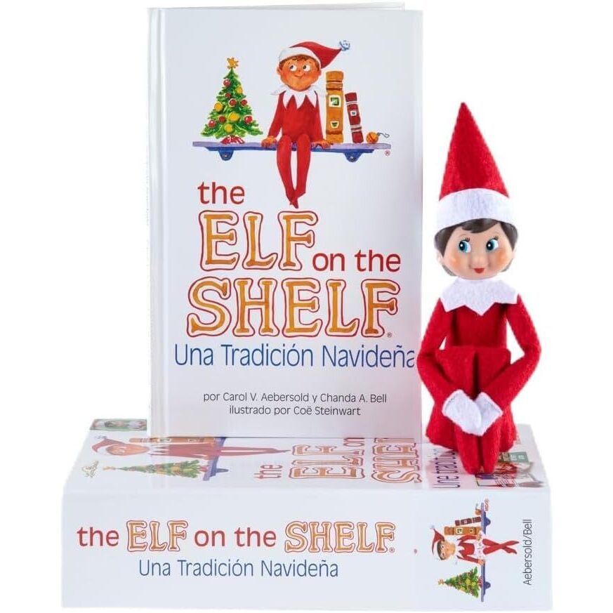 Imagen 2 - Set Cuento + Muñeco Elfo Niña The Elf On The Shelf Español