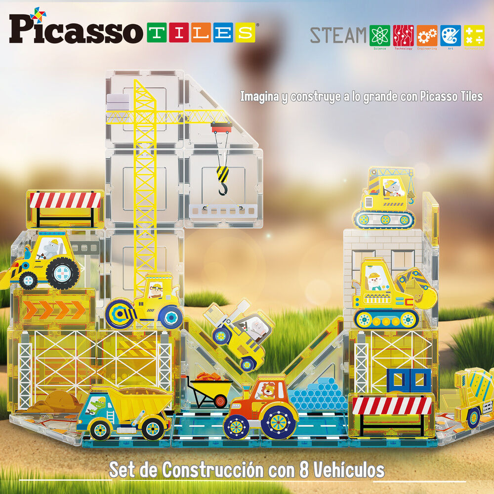 Imagen 3 - Bloques Magneticos + 8 Vehiculos