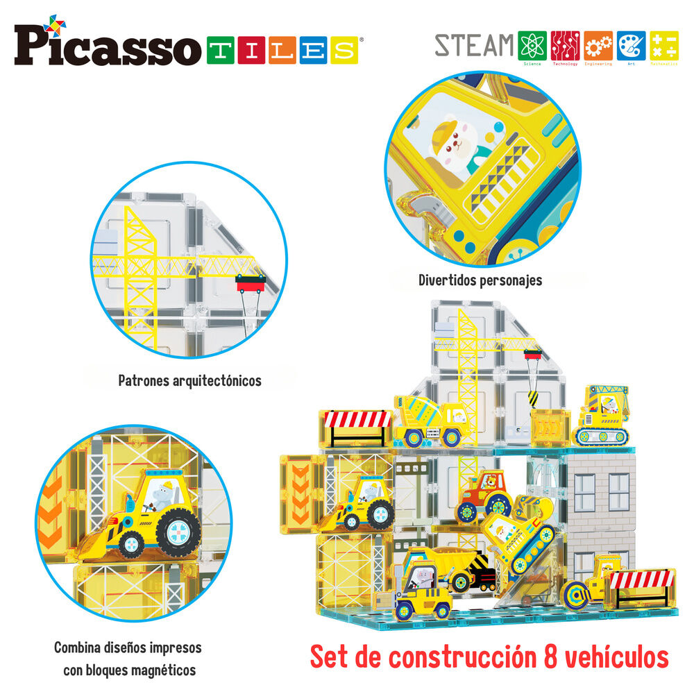 Imagen 4 - Bloques Magneticos + 8 Vehiculos