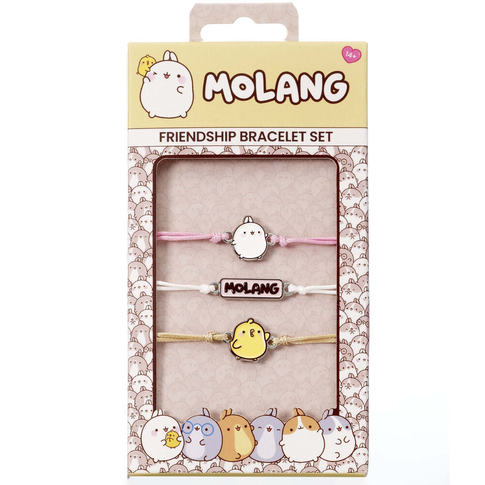 Imagen 1 - Blister 3 Pulseras De La Amistad Molang