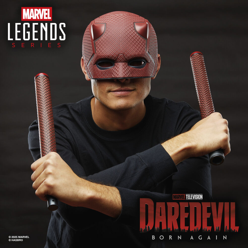 Imagen 6 - Replica Mascara + Baston De Combate Born Again Daredevil Marvel Legends Series