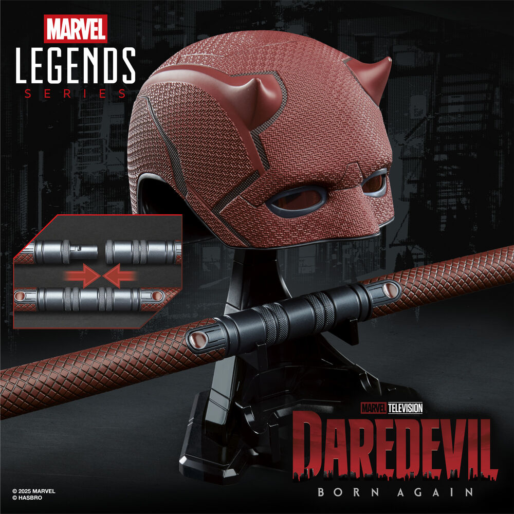 Imagen 8 - Replica Mascara + Baston De Combate Born Again Daredevil Marvel Legends Series