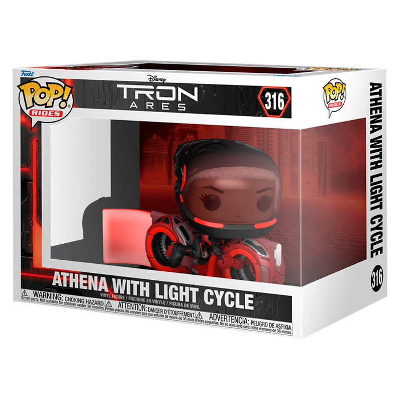 Imagen 2 - Figura Pop Rides Disney Tron Ares Athena With Light Cycle