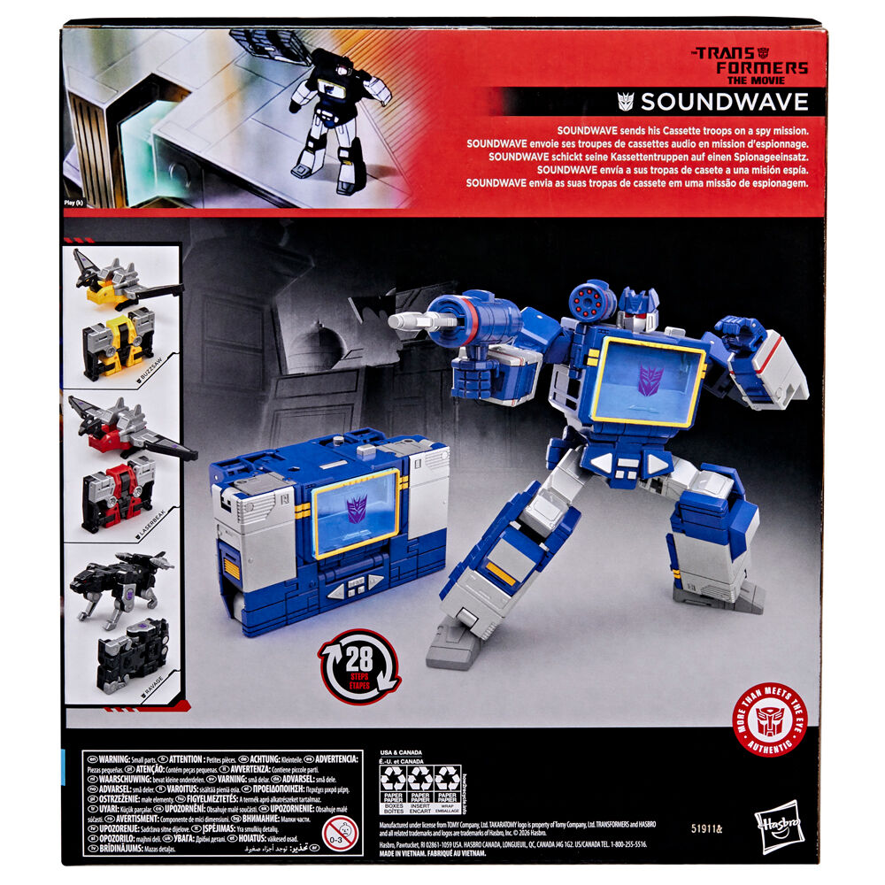 Imagen 6 - Figura Soundwave Studio Series Transformers The Movie 16,5Cm