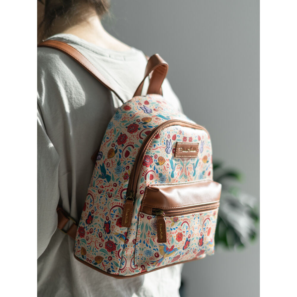 Imagen 4 - Mochila Viva La Vida Frida Kahlo 27Cm