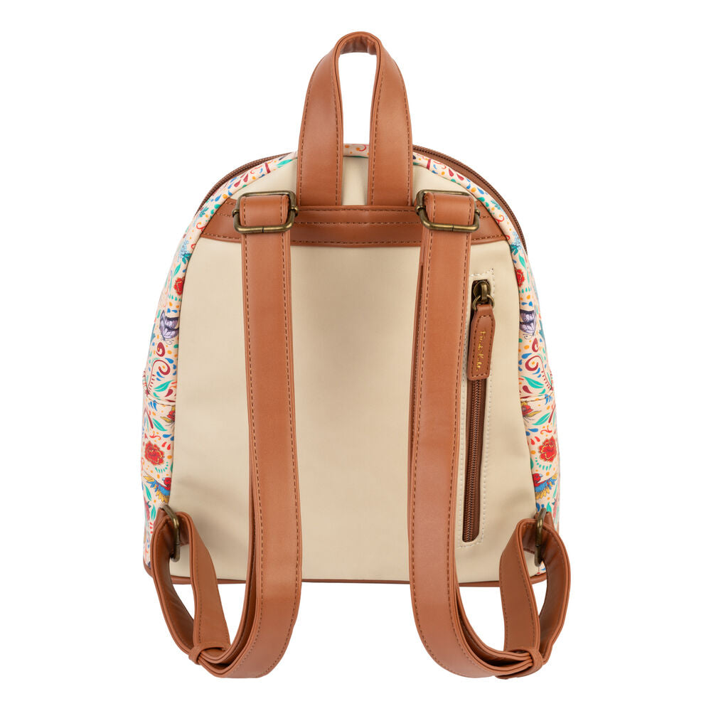 Imagen 2 - Mochila Viva La Vida Frida Kahlo 27Cm