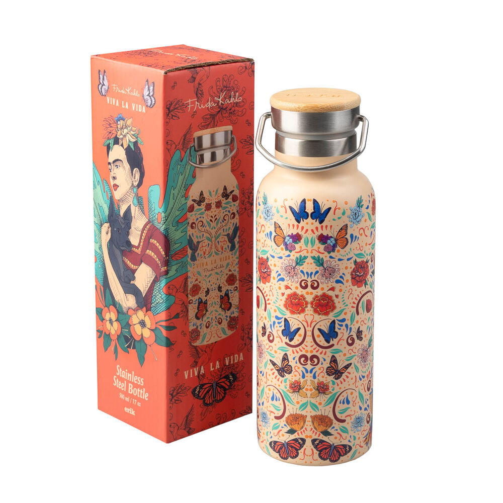 Imagen 2 - Botella Acero Inoxidable Viva La Vida Frida Kahlo 500Ml