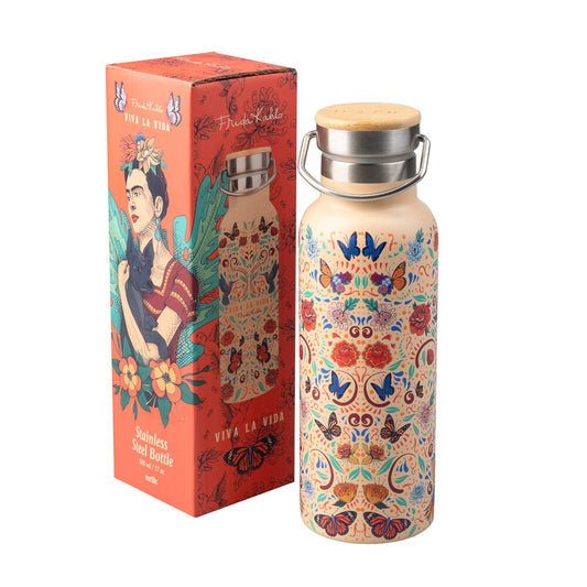 Imagen 2 - Botella Acero Inoxidable Viva La Vida Frida Kahlo 500Ml