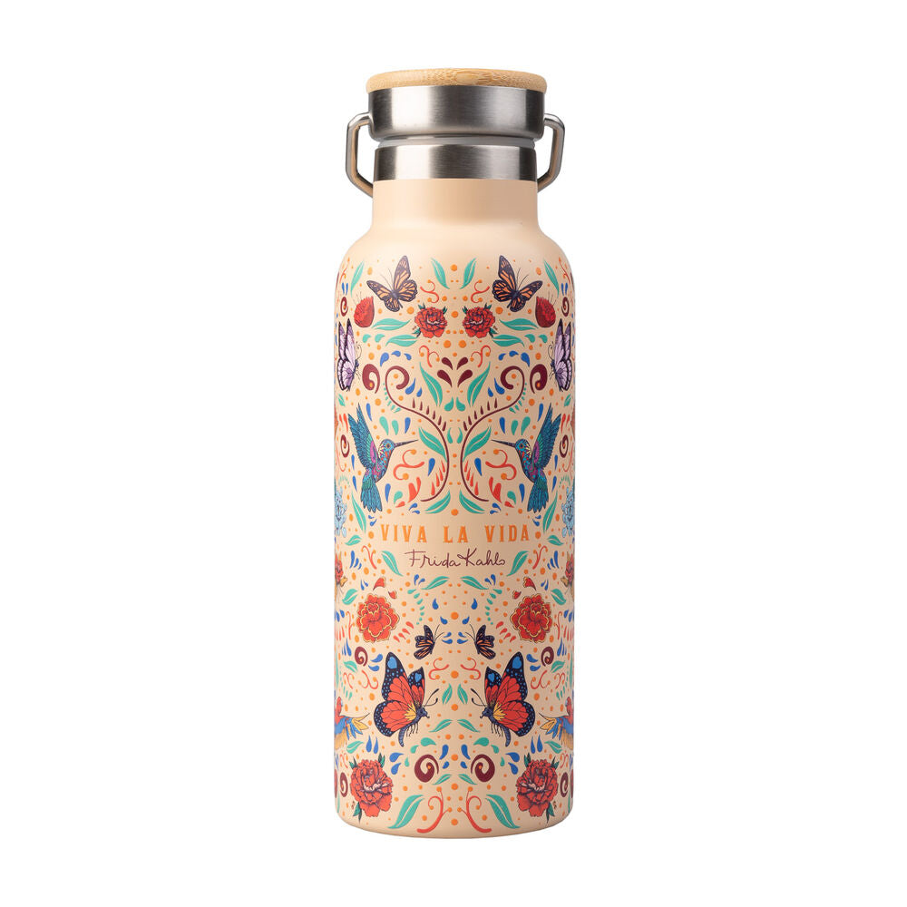 Imagen 1 - Botella Acero Inoxidable Viva La Vida Frida Kahlo 500Ml