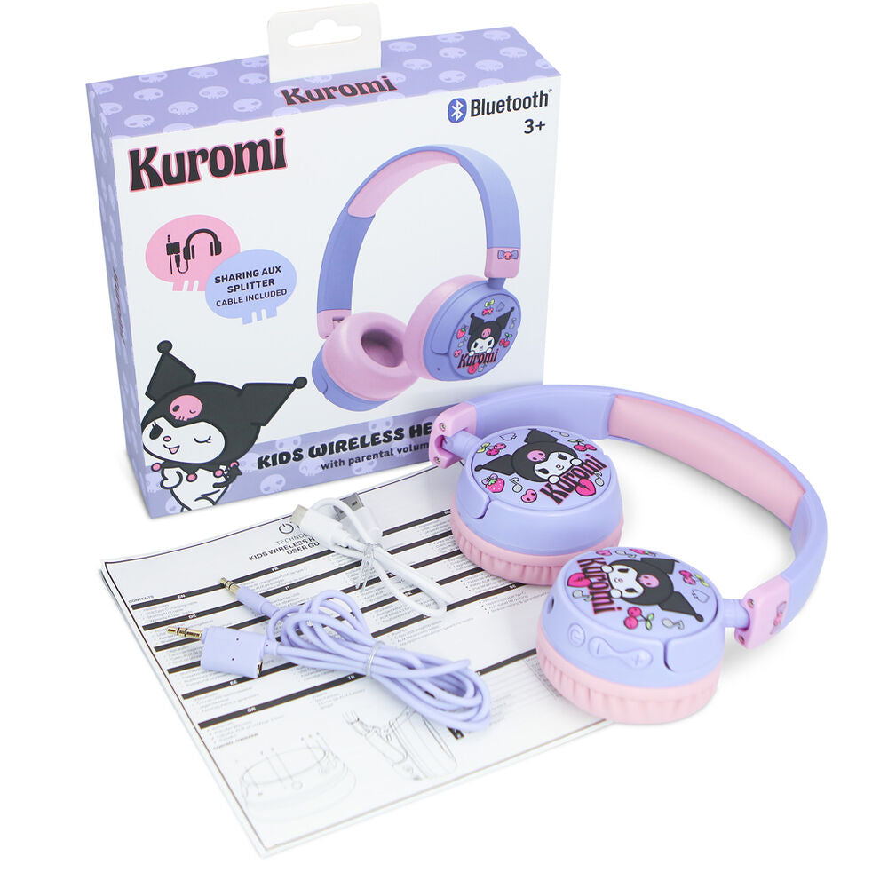 Imagen 2 - Auriculares Inalambricos Infantiles Kuromi Hello Kitty