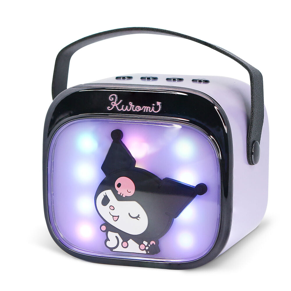 Imagen 2 - Altavoz Y Micro Karaoke Led Kuromi Hello Kitty