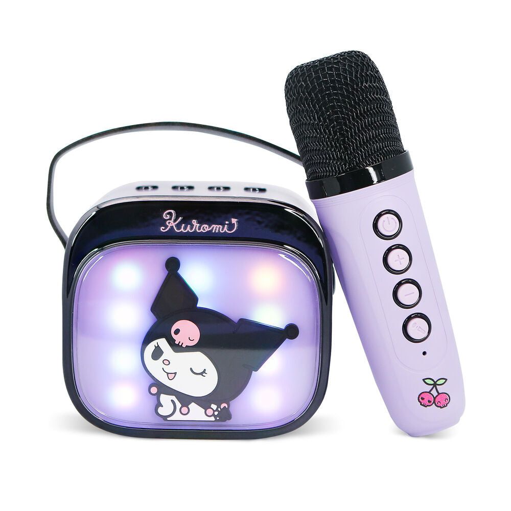 Imagen 4 - Altavoz Y Micro Karaoke Led Kuromi Hello Kitty