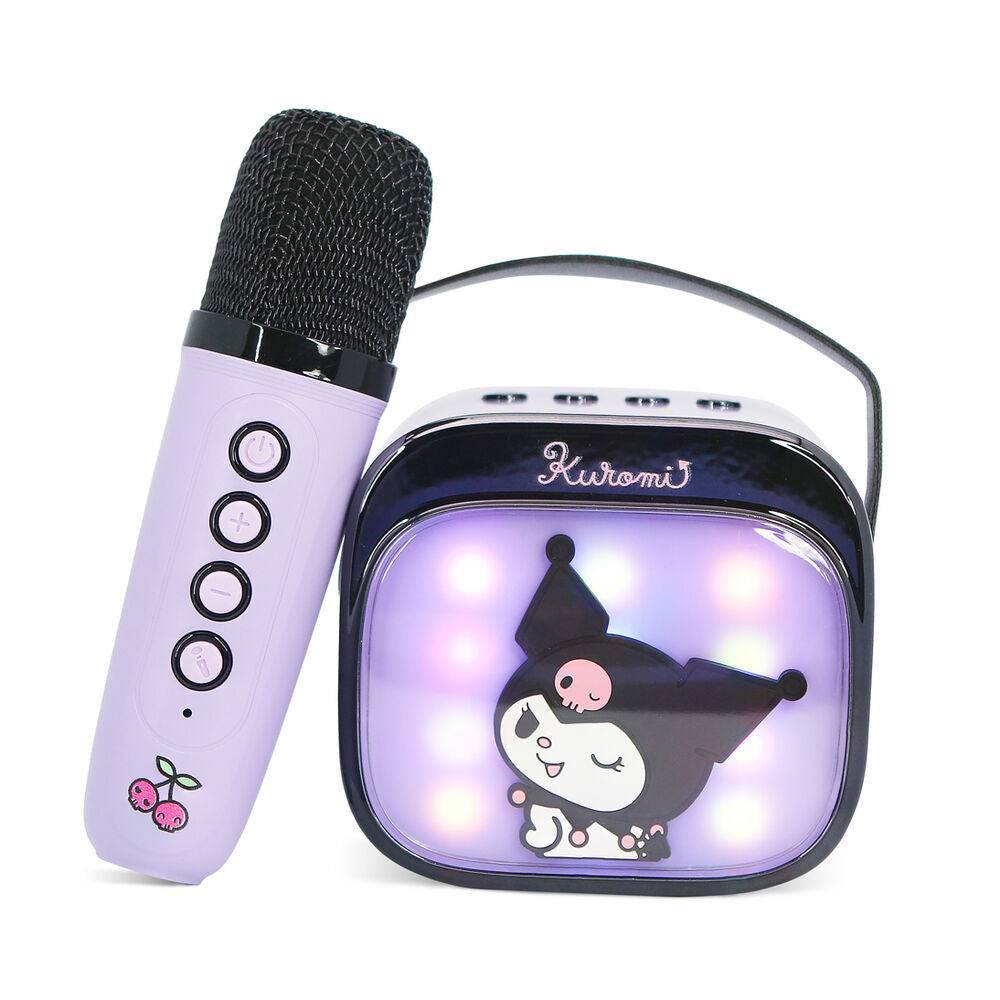 Imagen 5 - Altavoz Y Micro Karaoke Led Kuromi Hello Kitty
