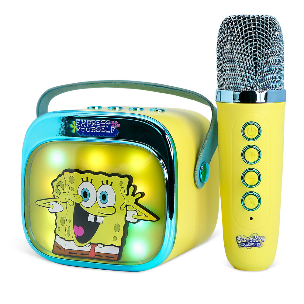 Imagen 8 - Altavoz Y Micro Karaoke Led Bob Esponja