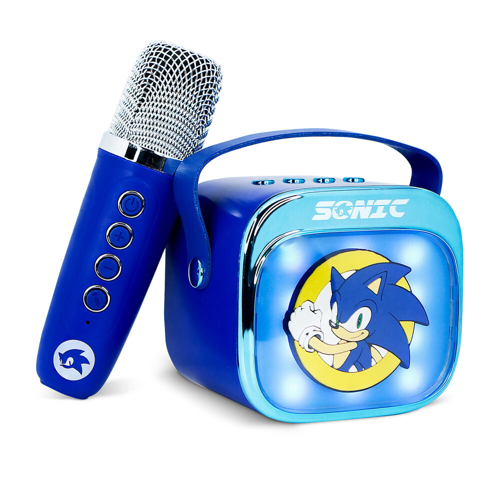 Imagen 1 - Altavoz Y Micro Karaoke Led Sonic The Hedgehog