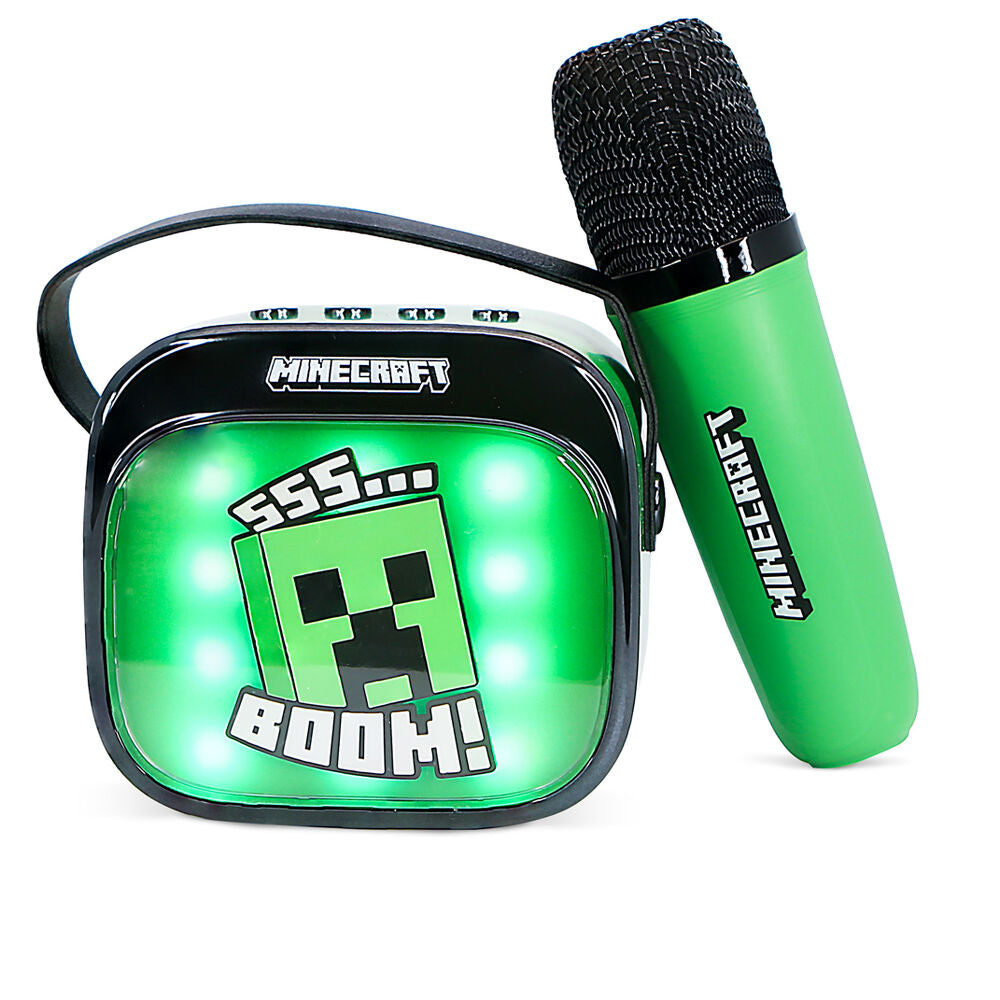 Imagen 2 - Altavoz Y Micro Karaoke Led Minecraft