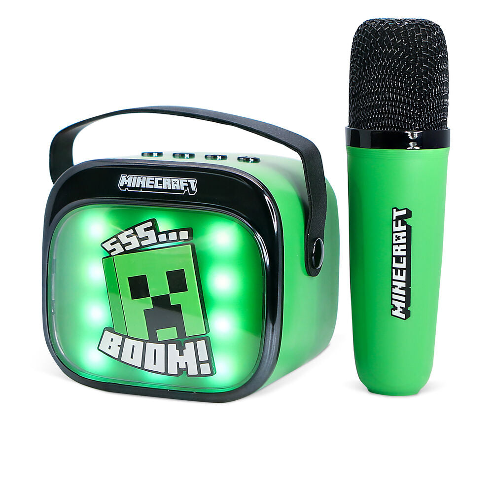 Imagen 4 - Altavoz Y Micro Karaoke Led Minecraft