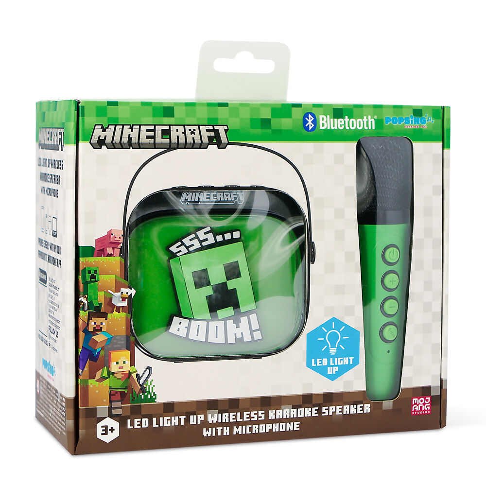 Imagen 1 - Altavoz Y Micro Karaoke Led Minecraft