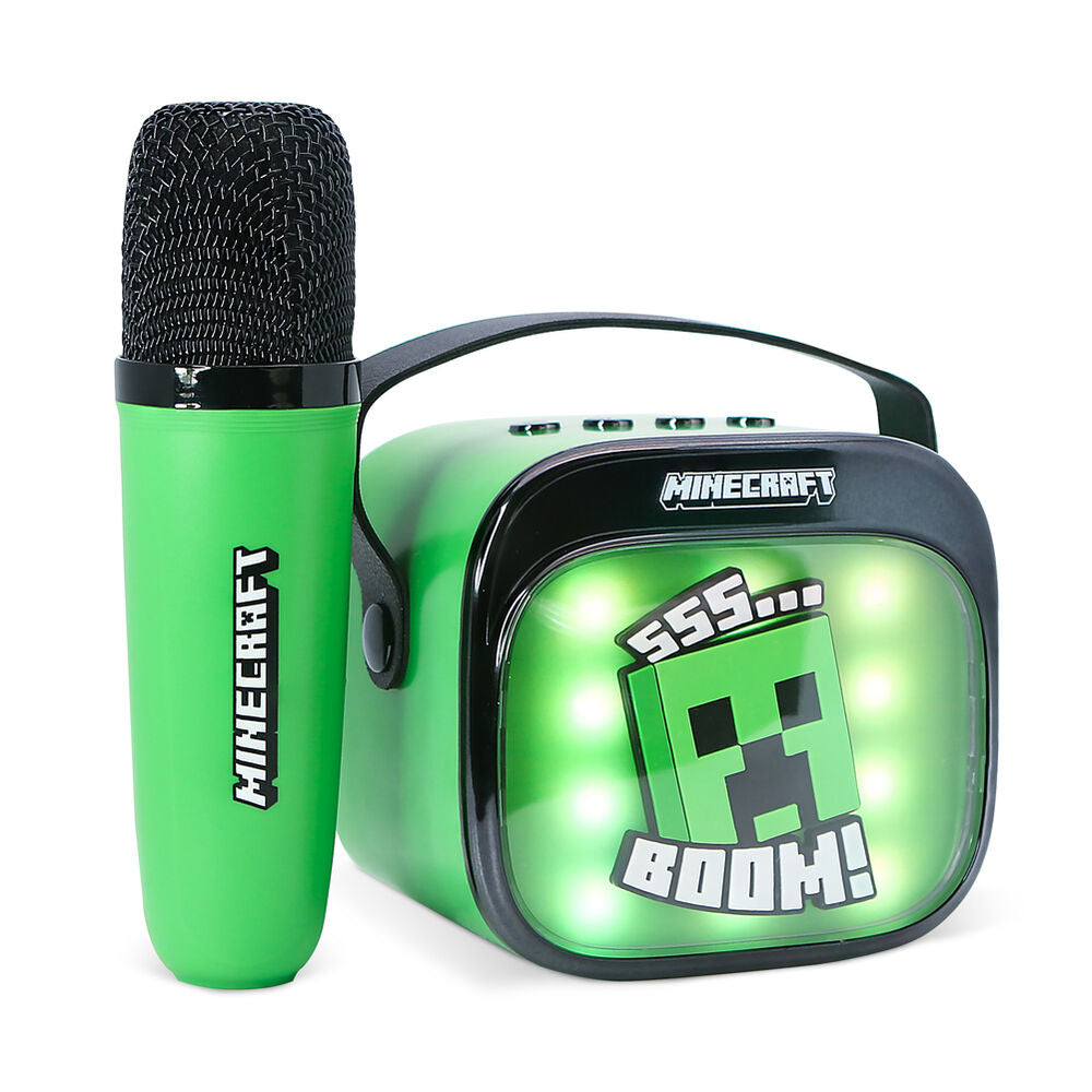 Imagen 8 - Altavoz Y Micro Karaoke Led Minecraft