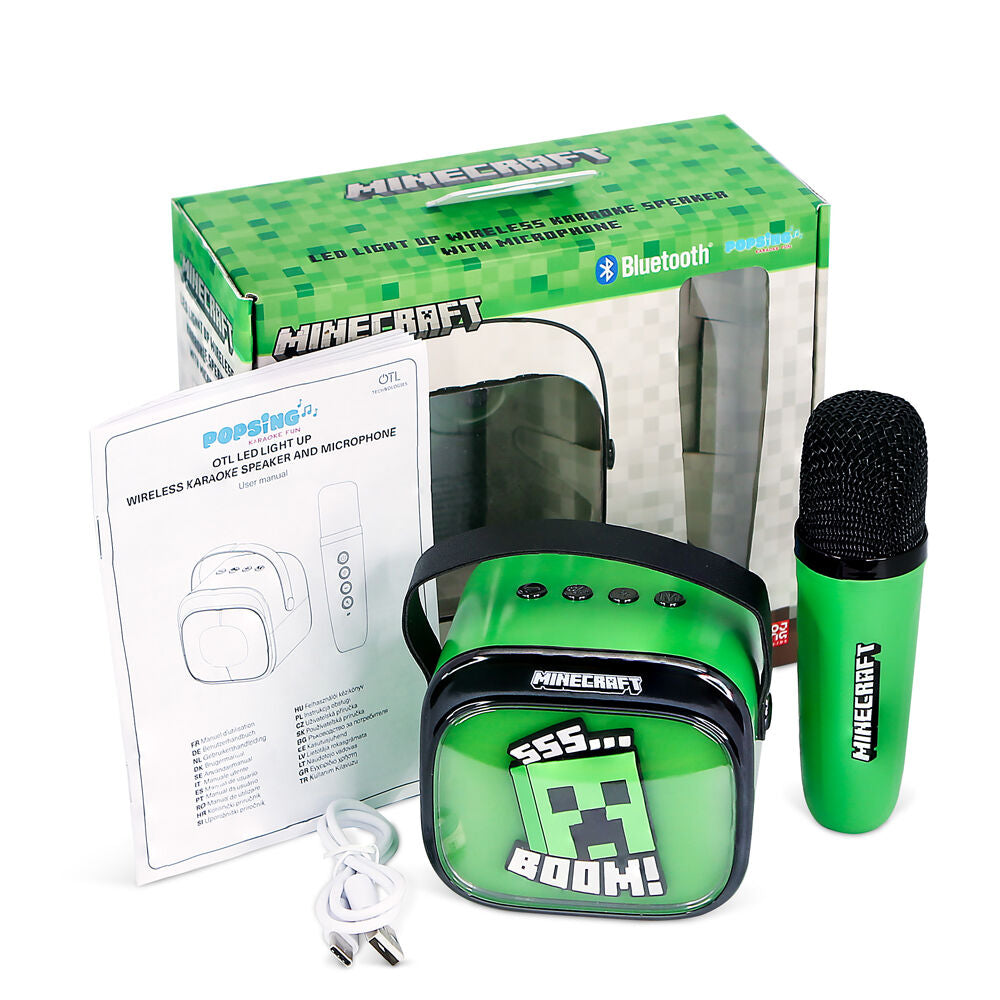 Imagen 10 - Altavoz Y Micro Karaoke Led Minecraft