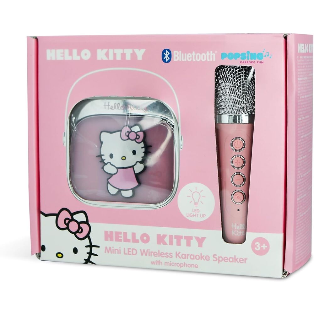Imagen 1 - Altavoz Y Micro Karaoke Led Hello Kitty