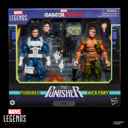 Imagen 9 - Blister 2 Figuras Punisher & Nick Fury The Punisher Gamerverse Marvel Legends Series 15Cm