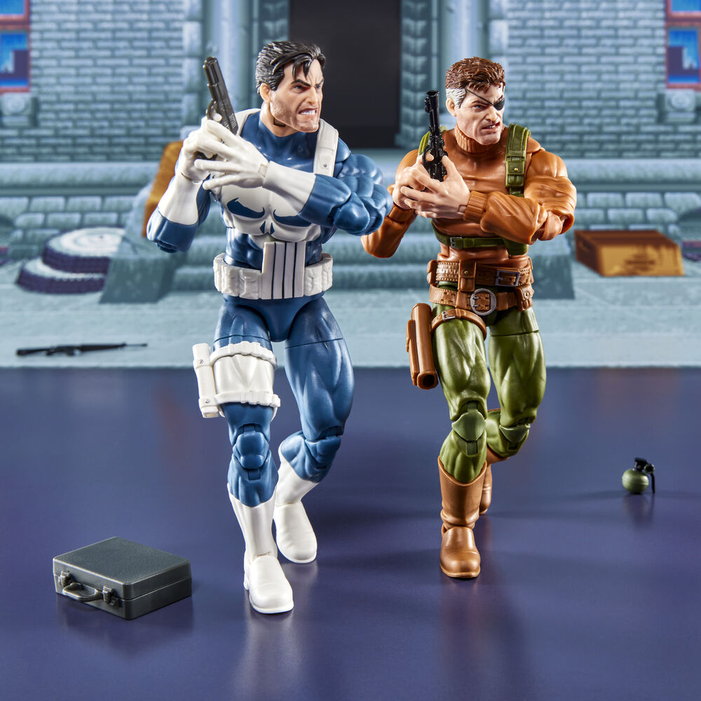Imagen 6 - Blister 2 Figuras Punisher & Nick Fury The Punisher Gamerverse Marvel Legends Series 15Cm