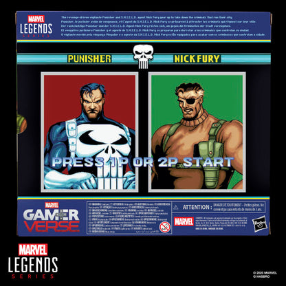 Imagen 11 - Blister 2 Figuras Punisher & Nick Fury The Punisher Gamerverse Marvel Legends Series 15Cm