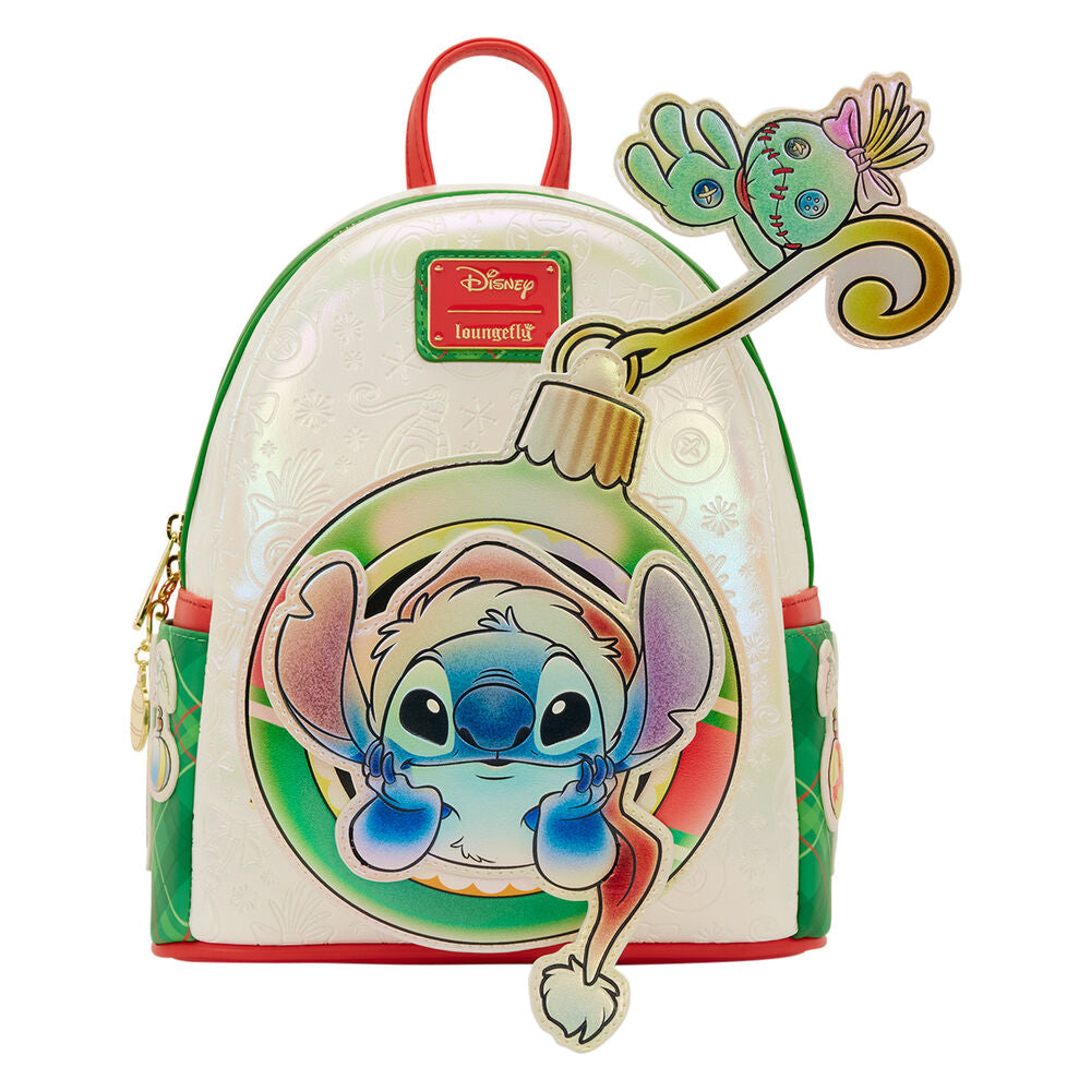 Imagen 3 - Mochila Holiday Stitch Disney Loungefly 26Cm