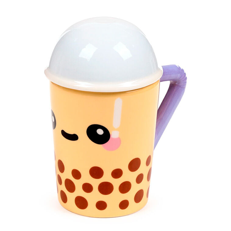 Imagen 1 - Taza Con Tapa Te Con Burbujas Foodiemals Boba 300Ml